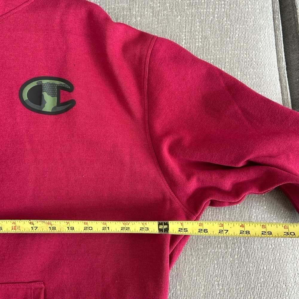 Red Champion Streetwear Utility Skater Military Camu Logo Hoddie Size XL - Picture 6 of 8